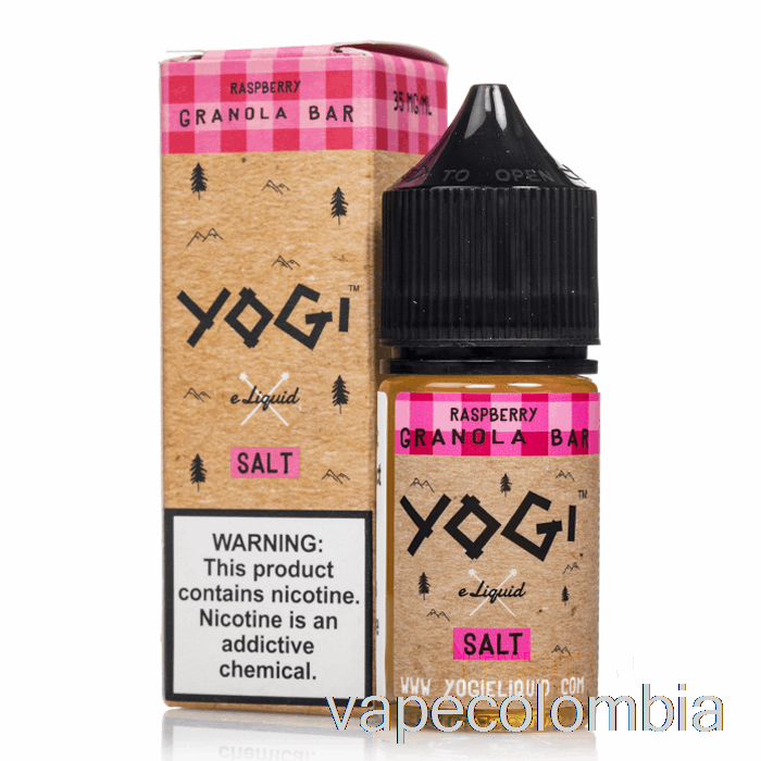 Vape Kit Completo Barra De Granola De Frambuesa - E-líquido Yogi Salts - 30ml 35mg